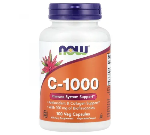 NOW Foods, C-1000, 100 растительных капсул