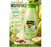 Cottage Молочко увлажняющее для душа груша-миндаль 250мл