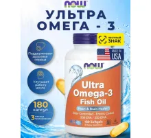NOW Ultra Omega-3 180 softgels