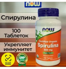 NOW Spirulina 500 mg 100 tablets