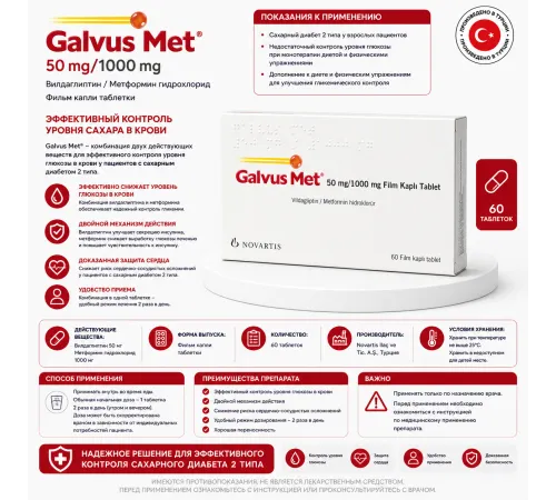 GALVUS MET 60капсул