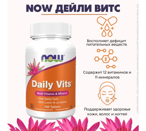 Now Daily Vits Multi 100tab
