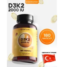 DIETLAN D3K2 2000IU 180caps