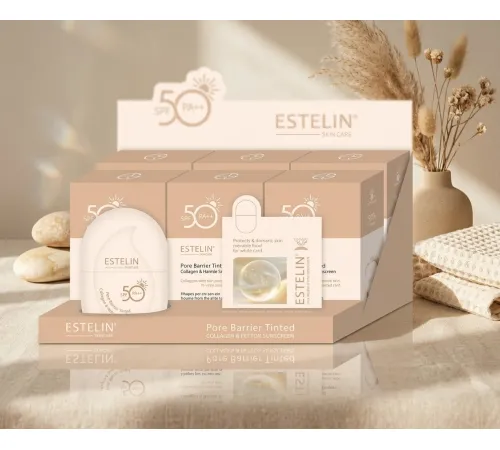 Estelin Pore BarrierTinted Collagen & Peptide Sunscreen 60g