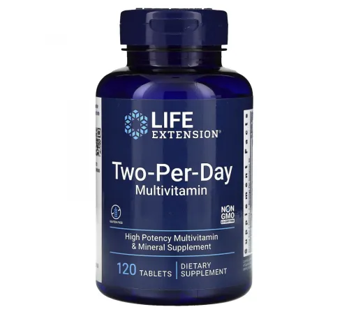 Life Extension Мультивитамины Two-Per-Day таблетки массой 999 мг 120 шт