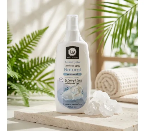 U&I You And I Alum Cystal Natural Deodorant spray 100mk