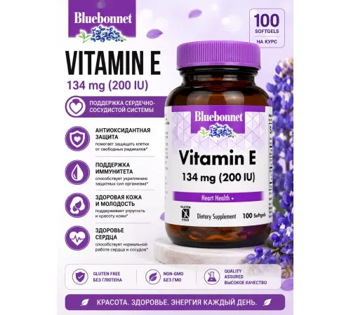 Bluebonnet Vitamin E 134mg 100soft