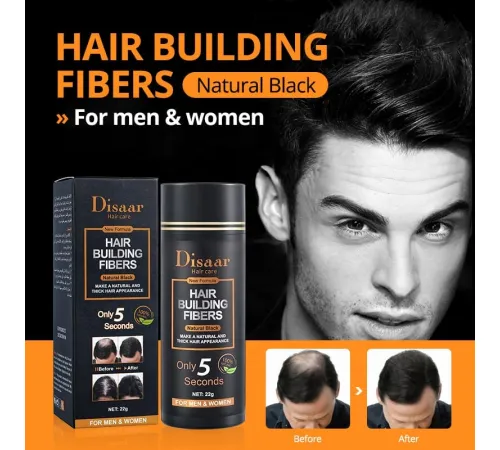 Disaar hair building fibers black 22g