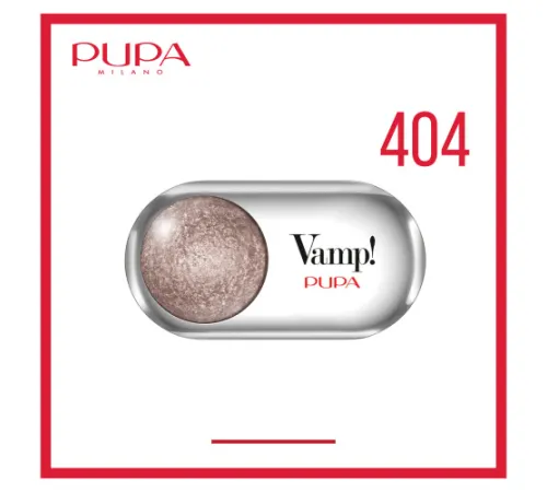 Pupa Vamp Тени запеченные сияющие, 404 холодный темно-серый