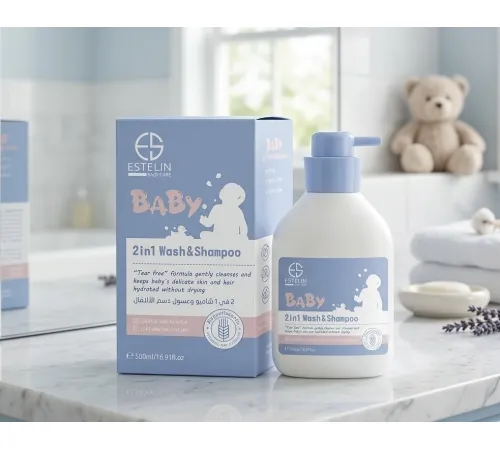 Estelin Baby 2in1 Wash & nShampoo 500ml