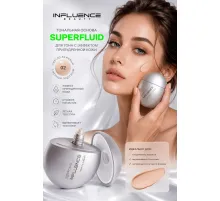 Influence Beauty Тональная основа с эффектом пудры  02 светло-бежевый с желтым подтоном 35 мл
