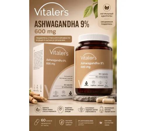 Vitalers Ashwagandha 600mg 60cap