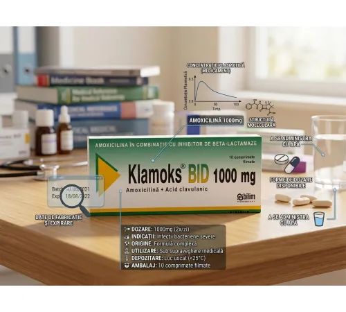 Klamoks BID 1000mg 10tab (антибактериальное ср-во)