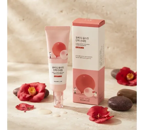Round Lab Camellia deep collagen firming sun serium 50ml