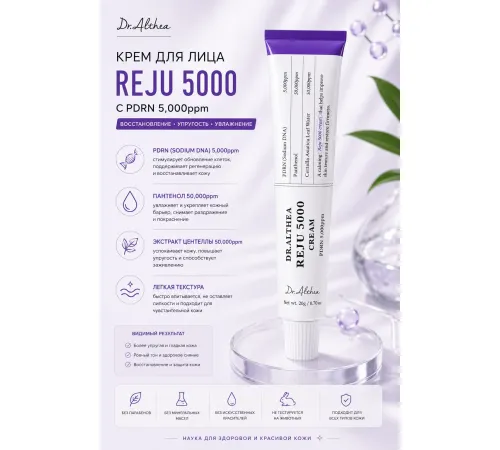 Восстанавливающий крем с ПДРН Dr. Althea Reju 5000 Cream