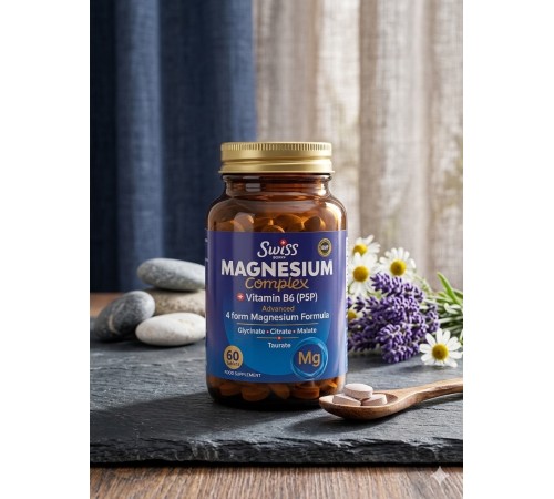 Swiss Magnesium Complex Vit B6(P5P) 60tab
