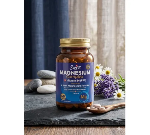 Swiss Magnesium Complex Vit B6(P5P) 60tab