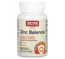 Jarrow Formulas, Zinc Balance, веганская добавка, 100 растительных капсул