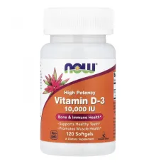 NOW Foods, Vitamin-D3 10 000me 120cap