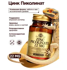 Solgar Zinc Picolinate 22mg 100tab