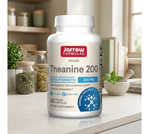 Jarrow Theanine 200 mg 60veg caps