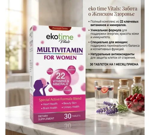 EkoTime Multivitamin For Women 60tab