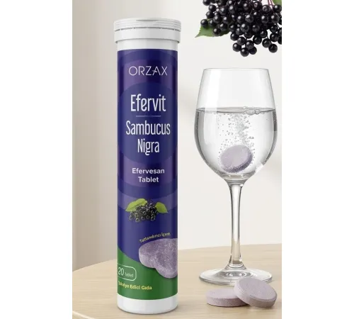 ORZAX Ocean Efervit sambucus nigra щипучие таблетки 20tab