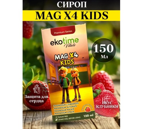 Ekotime Mag 4x kids 150ml
