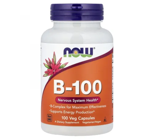 NOW Foods, B-100, 100 растительных капсул