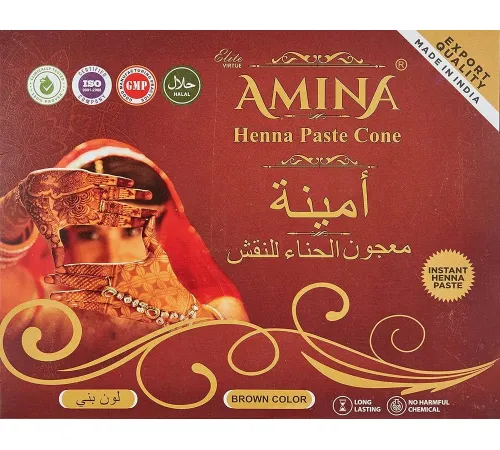 Amina Henna Paste Cone Brown хна для рисования
