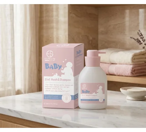 Estelin Baby 2in1 Wash Shampoo PINK 300ml