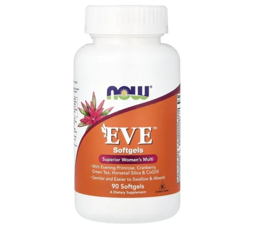 NOW Foods, EVE, мультивитамины для женщин, 90 мягких таблеток