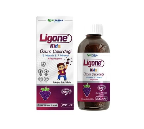 RCFARMA Ligone Kids Üzüm Çekirdeği 200 ML