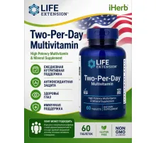 Life Extension Two-Per-Day 60 табл Мультивитамины