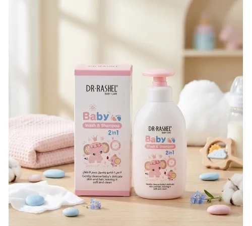 Dr Rashel Baby Wash & Shampoo 2in1 pink 300ml