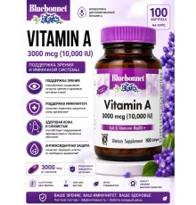 Bluebonnet  Vitamin A 3000mg 10000IU 100kap